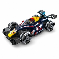 Voiture télécommandée F1 2.4G pour enfants, avec fonctions de drift et de cascades, lumières et retour automatique, pour usage intérieur et extérieur, idéale pour les camps d'été et les célébrations de la Journée des enfants