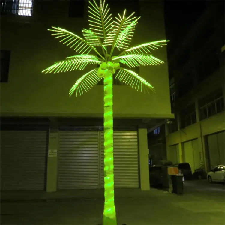 Hot Selling Groothandel Heilige Boek Boom Spacelight Lichtgevende Crystal Light Led Schijnt Decorating Led Palmboom Neon Licht Palm Boom