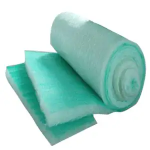 Pintura de fibra de vidrio verde para cabina de pulverización, filtro y medios de filtro de techo