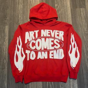 Sweat-shirts pour hommes fabriqués par le fabricant, vêtements de rue personnalisés, broderie, lavage à l'acide, effet délavé, appliqué brodé, sweat-shirts délavés au soleil - Product Image 3