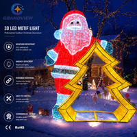 Kommerzielle Outdoor 3D LED Motiv-Weihnachtsbaum-Beleuchtung Weihnachtsdekoration IP65 Wasserdichte Festbeleuchtung für Einkaufszentren, Plätze und Parks