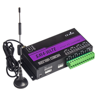 SMS GSM 4G LTE APP Web Remote Controller Relé de 4 canales Interruptor de ENCENDIDO/APAGADO Sensor de humedad de la SM4-WLTETemperature opcional