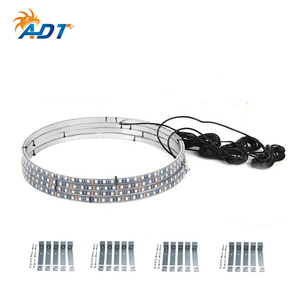 ADT 4-en-1 16'' DC12V Bande LED RGB pour jantes de voiture, contrôle par application, clignotant, feu stop, effet de poursuite des couleurs sans fil - Product Image 2