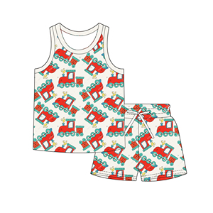 Completo Set Estivo per Bambini: Canotta Senza Maniche e Pantaloncini Personalizzabili con Stampa - Hot Sale - Product Image 5