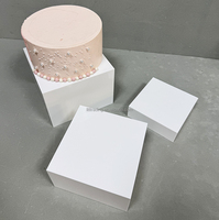 Luxe Mariage Blanc Buffet Acrylique Rehausseur Cube Présentoir Ensemble Table Personnalisé Bonnes Salades Desserts Rehausseurs Alimentaires pour Table de Buffet