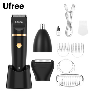 Ufree Trimmer <b>Razors</b> for <b>Men</b> Stainless Steel Blade Body Hair IPX7 Waterproof Rechargeable Shaver 7000 RPM Motor IPX7 Waterproof - Product Image 1