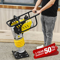 Compacteur de sol vibrant à moteur essence 6,5 CV à haute efficacité opérationnelle pour la construction