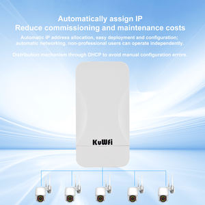 KuWFi m مسافة طويلة في الهواء الطلق نقطة وصول Wi-GHz لاسلكية IP65 مكرر للماء من نقطة إلى نقطة جسر واي فاي - Product Image 6
