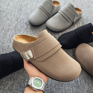 Chaussures plates décontractées d'été pour hommes et femmes, style nouveau, à bout ouvert, avec fermeture <span class=keywords><strong>Velcro</strong></span> intégrée, type mule, pour couple - Product Image 4