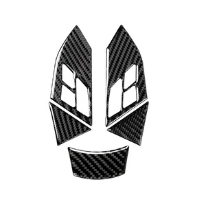 Housse de <span class=keywords><strong>volant</strong></span> en fibre de carbone, accessoires d'intérieur de voiture, pour <span class=keywords><strong>BMW</strong></span> série 5 <span class=keywords><strong>E60</strong></span> 520li 523li 525li, 2004 — 2010 - Product Image 3