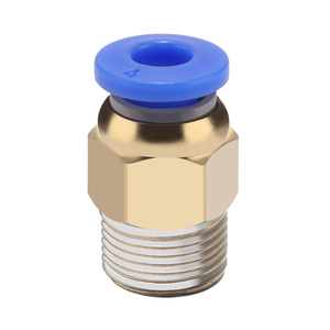 Пневматический фитинг PC для шлангов, резьба <span class=keywords><strong>4</strong></span>мм, 6мм, 8/10мм, <span class=keywords><strong>1</strong></span>/8, <span class=keywords><strong>1</strong></span>/<span class=keywords><strong>4</strong></span>, 3/8, <span class=keywords><strong>1</strong></span>/2, черный, синий, белый, пластиковые соединители для труб - Product Image 1