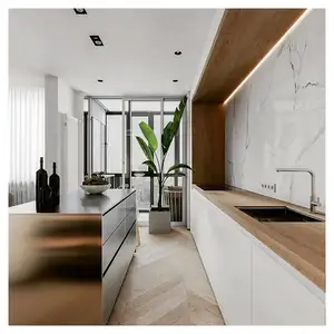 Плоский черный кухонный шкаф Realgres, испанские шкафы, небольшие кухонные дизайнерские пользовательские кухни