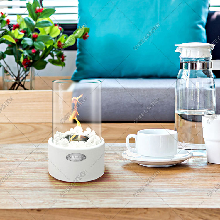 ミニセメント暖炉コンクリート卓上ファイヤーピットファイヤーボウル