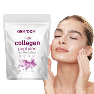 Poudre de peptides de collagène hydrolysé OEM, complément alimentaire antioxydant pour éclaircir la peau et favoriser la croissance des cheveux, alimentation naturelle - Product Image 1