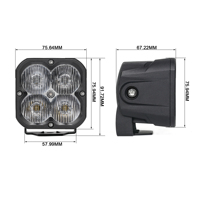 OGA 3012 Feux de route auxiliaires homologués SAE J581 20W à LED pour conduite