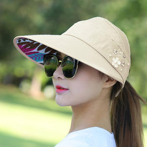 Chapeaux décontractés pliables larges anti-UV pour femmes, idéaux pour les vacances d'été et la plage – Vente en gros - Product Image 3