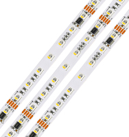 Bande LED DMX512 à pixels, adressable RGB/RGBW avec reprise de la connexion en cas de rupture, DC24V, pour l'éclairage paysager et les spectacles lumineux