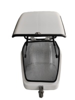 Boîte de livraison alimentaire étanche en fibre de verre FRP 67L, sacoche arrière colorée pour moto et vélo électrique