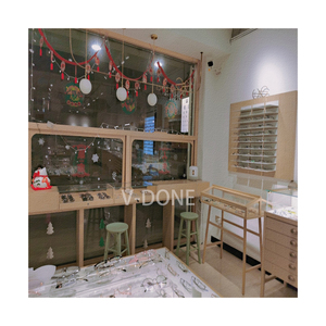 แว่นสายตาแบบแท่งโชว์แว่นกันแดดทำจากไม้ดีไซน์ภายในร้านทำจากไม้เคลือบแล็กเกอร์เคลือบสีตามสั่ง - Product Image 2