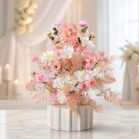 Centro de Mesa con Bola de Flores Artificiales Multicolores para Bodas, Fiestas de Cumpleaños, Eventos al Aire Libre, Decoración de Mesa