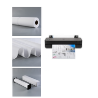 Rollo de Lienzo de Poliéster IJcanvas para Impresión con Plotter, Tinta de Pigmento Mate para Impresión UV/Digital de 24''-72'' X 30/50m