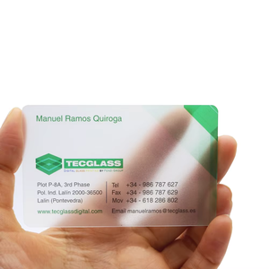 Custom Luxury Frosted Transparent <b>Plastic</b> Pvc Nfc Business Card <b>Printing</b> Service with logo - Product Image 1