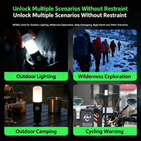 Accesorio Universal para Motocicleta BL-F350, Soporte para Bandera, Luz LED Estroboscópica Multimodo, Baliza de Advertencia para Conducción Nocturna Segura