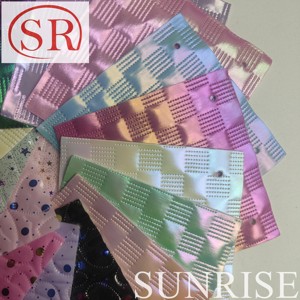 Film Métallique PU Cuir Synthétique Motif Gaufré Design Métal Brillant pour Dames Chaussures pour Hommes Fauteuil Roulant Football Extérieur - Product Image 4