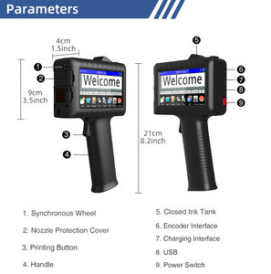 Stampante Palmare Portatile per Data, Ora e Logo, Pistola <span class=keywords><strong>a</strong></span> Getto d'Inchiostro Tij per Codifica di Scadenza e Lotto su Sacchetti di Plastica - Product Image 4
