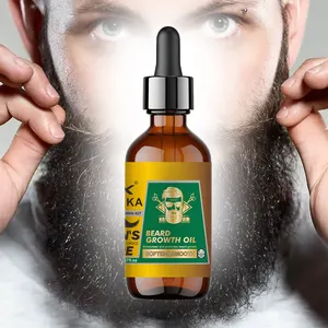 Private Label Beard Growing Oil Atacado 100% Natural Suaviza Orgânicos Fortalece os Homens Cuidados Grooming Beard Oil
