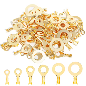 150pcs không cách điện đồng Vòng thiết bị đầu cuối M3 M4 M5 M6 M8 M10, điện uốn kết nối Kit - Product Image 2