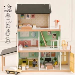 Casa <span class=keywords><strong>de</strong></span> <span class=keywords><strong>Muñecas</strong></span> <span class=keywords><strong>de</strong></span> Madera <span class=keywords><strong>con</strong></span> <span class=keywords><strong>Ascensor</strong></span> y Juego <span class=keywords><strong>de</strong></span> Muebles para Niñas, Casa <span class=keywords><strong>de</strong></span> Juegos Grande <span class=keywords><strong>de</strong></span> 3 Pisos, Juguete <span class=keywords><strong>de</strong></span> Simulación, Estilo Mansión para Niños - Product Image 2