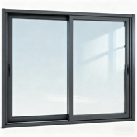 Fenêtre moderne en acier inoxydable facile à installer pour hôtel, salon, escalier horizontal, cuisine, isolation thermique