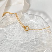Bracelet en chaîne O en acier inoxydable 316L EMANCO, fermoir à anneau géométrique, plaqué or 14 carats, bijoux pour femmes pour mariage