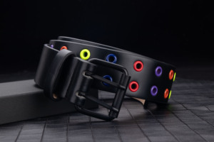 Ceinture de créateur unisexe en alliage style cowboy européen avec logo personnalisé, longueur 42-48 pouces, largeur 1,5 pouce, design punk tendance - Product Image 3
