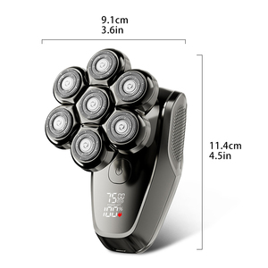 Afeitadora Recargable 5 en 1 para Hombre con Pantalla Digital, Siete Cabezales, USB, para Uso Doméstico - Product Image 5