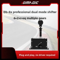 8SIMAGIC Speed Magic DS-8X Volant de jeu universel compatible simulateur manuel avec bloc de séquence de vitesses H double mode