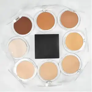 Private Label 8 Farben Langlebiges Öl Control Vegan Matte Pressed Powder Makeup Concealer Puder