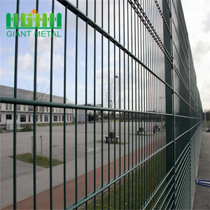 Clôture à double fil horizontal anti-escalade écologique à prix avantageux, en acier galvanisé à chaud avec cadre en acier et revêtement en poudre - Product Image 6