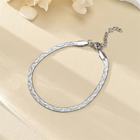 Bracelet chaîne en acier inoxydable imperméable Resoul, sans ternissement, unisexe, bijoux esthétiques pour femmes