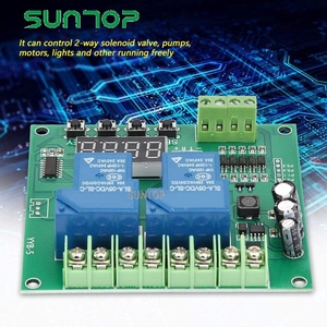YYB-5 <span class=keywords><strong>12V</strong></span> 24V <span class=keywords><strong>Motor</strong></span> Papan Kontrol Maju/Mundur Modul Siklus Waktu Tunda Relay Dua Pompa Katup Solenoid Kontrol - Product Image 6