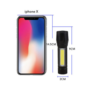 Mạnh mẽ 1000 lumen LED Keychain Torch đèn pin 3 chế độ mini Zoomable COB + XPE sạc USB pin khẩn cấp chiến thuật kim loại - Product Image 6