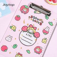 Joytop – Planche à dessin en acrylique personnalisée en gros, motif fraise Boba, porte-documents A4 tendance pour fournitures de bureau et scolaires, résistant à l'eau