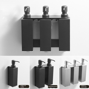 <span class=keywords><strong>Distributeur</strong></span> de savon <span class=keywords><strong>mural</strong></span> pour salle de bain d'hôtel, en acier inoxydable 304, <span class=keywords><strong>distributeur</strong></span> de désinfectant pour les mains et de <span class=keywords><strong>gel</strong></span> <span class=keywords><strong>douche</strong></span>, couleur noire - Product Image 1