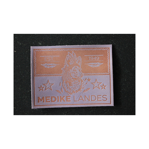Etiquetas con logotipo de cuero curtido vegetal natural lavable certificado Oekotex, parches sin cromo, etiquetas para ropa - Product Image 1
