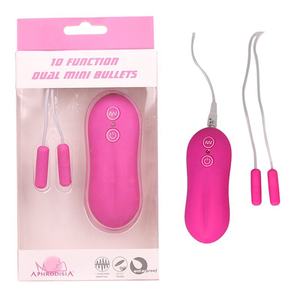 10 hızları çift vibratör yumurta seks vibratör çift atlama yumurta titreşimli Bullet seks oyuncak kadınlar için - Product Image 2