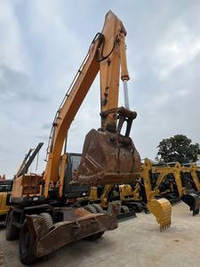 Excavadora de ruedas Hyundai 210W-7 usada de alta calidad, engranaje de bomba Cummins, alto rendimiento, 220-7, maquinaria de construcción de 22 toneladas, Corea - Product Image 6