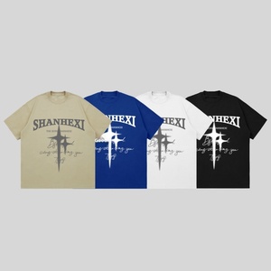 T-shirt pour homme <span class=keywords><strong>DG</strong></span>, <span class=keywords><strong>marque</strong></span> tendance européenne et américaine, imprimé lettres, style streetwear hip-hop rétro, ample, poids lourd, taille S - Product Image 4