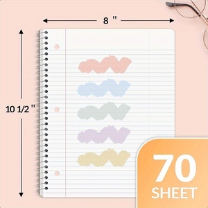 สมุดบันทึกแบบสันห่วง ขนาด 10*8 นิ้ว ดีไซน์และโลโก้ตามสั่ง สีสันสดใส แบบพลิกหน้าได้ เหมาะสำหรับเป็นของขวัญ ทำงาน โรงเรียน ออฟฟิศ วางแผนงาน - Product Image 4