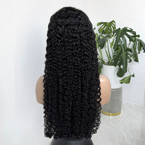 Perruque en cheveux humains vierges bouclés indiens HD pour dentelle 13x4 13x6 Dentelle frontale 10-50 pouces Haute densité Pré-épilée Personnalisée - Product Image 3